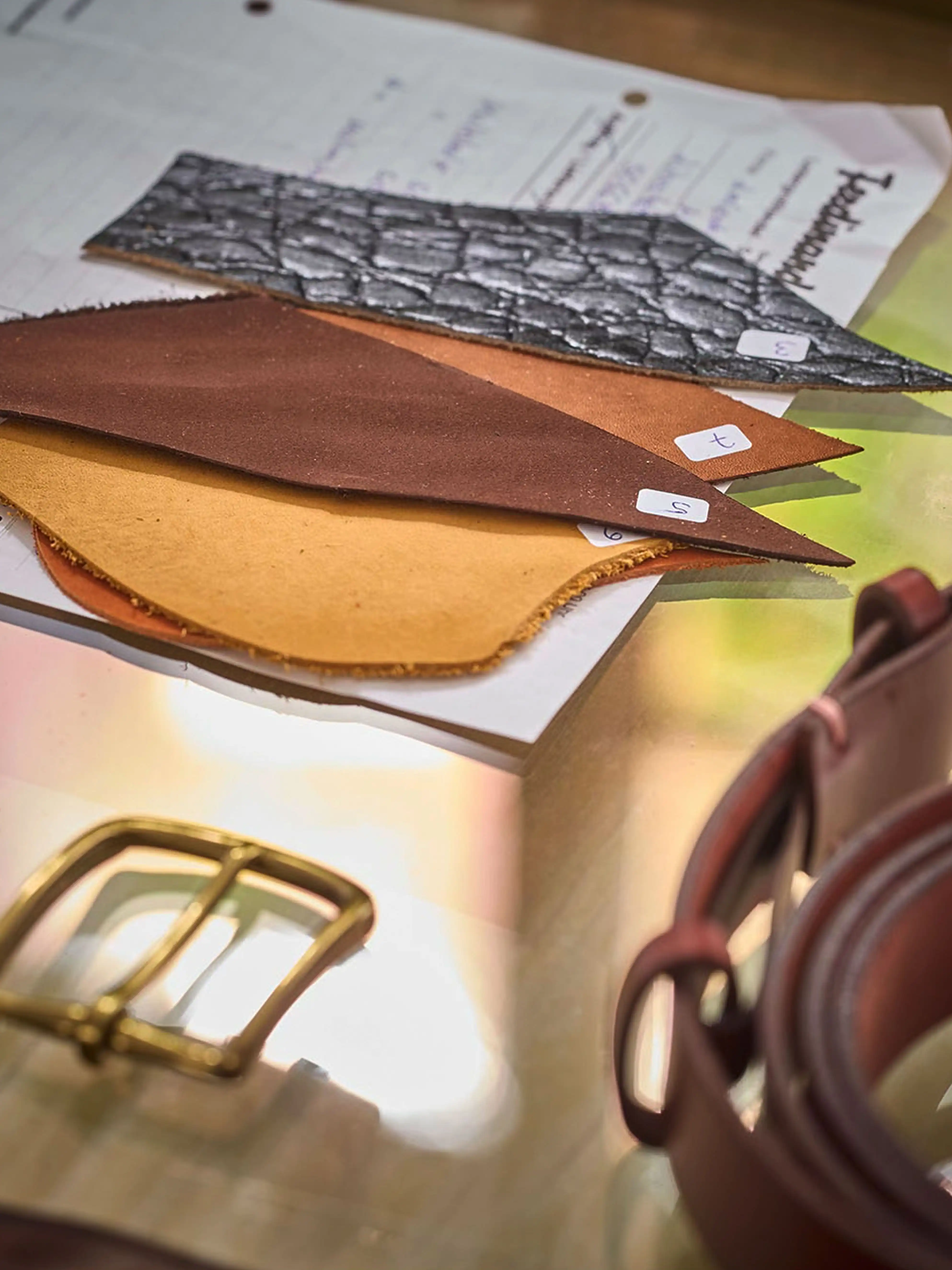 Schritt 2 – Materialauswahl - Leder mit CHarakter