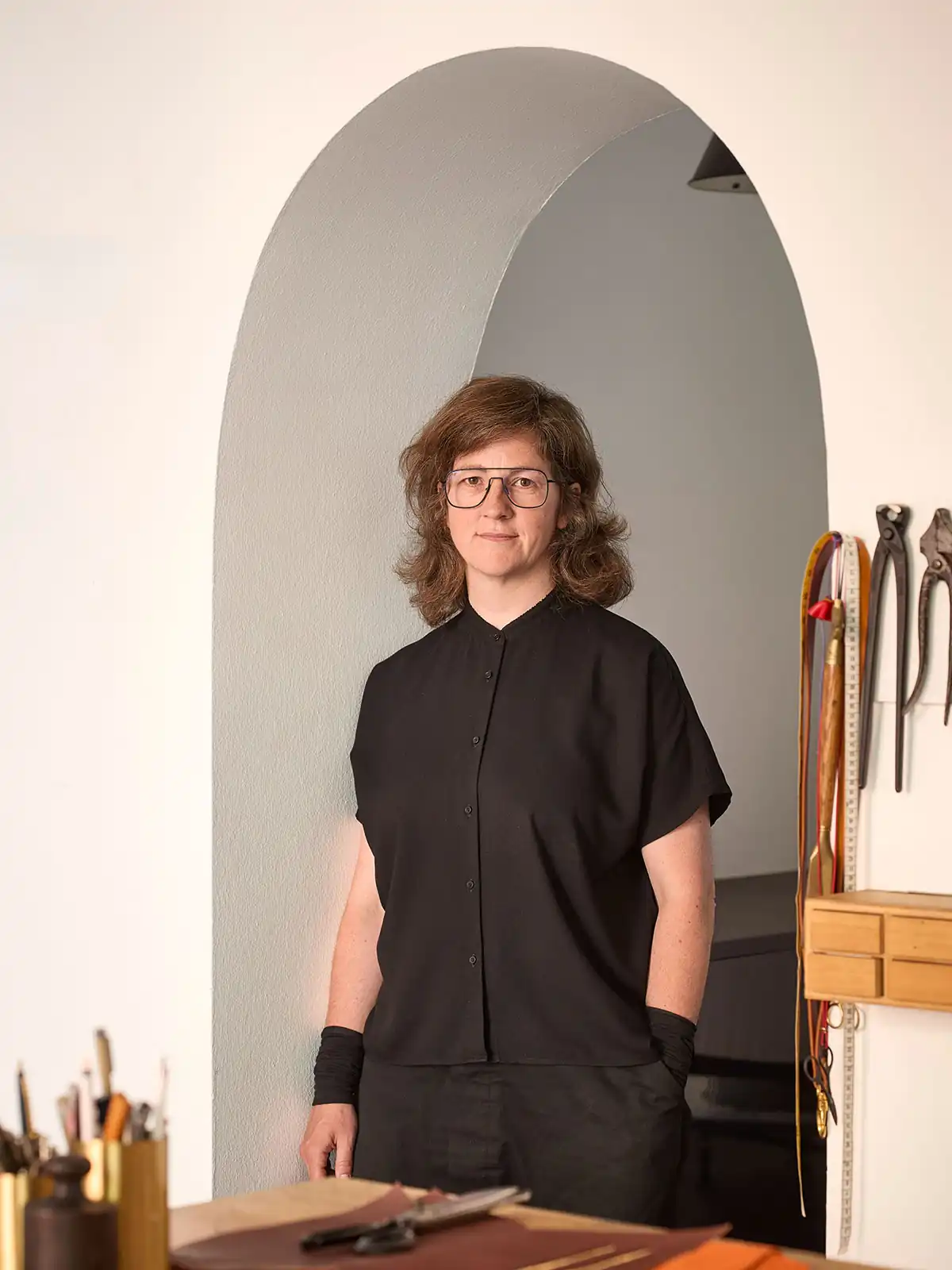 Maren Dessel im Atelier