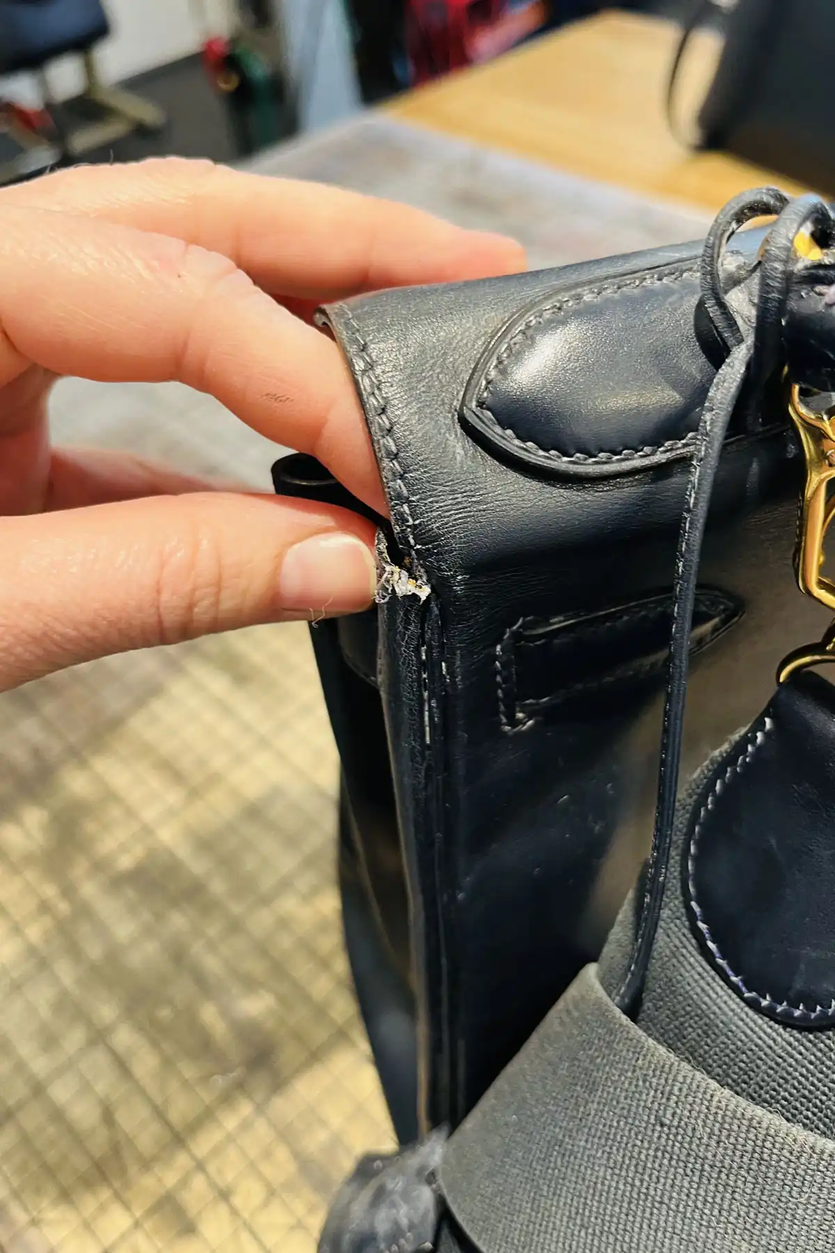 Hermès Kelly Restaurationsdetail 1
